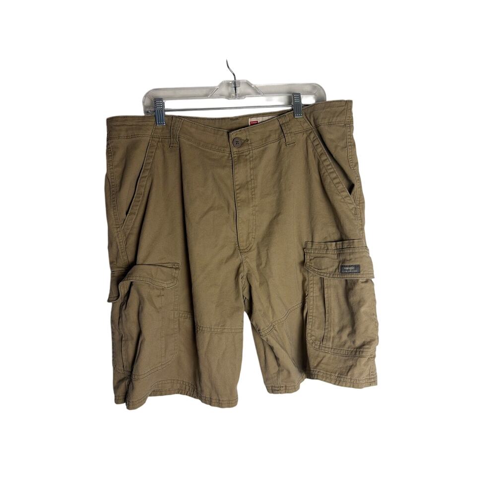 Wrangler Relaxed Fit Cargo Shorts Men Khaki Tan Size 38 40